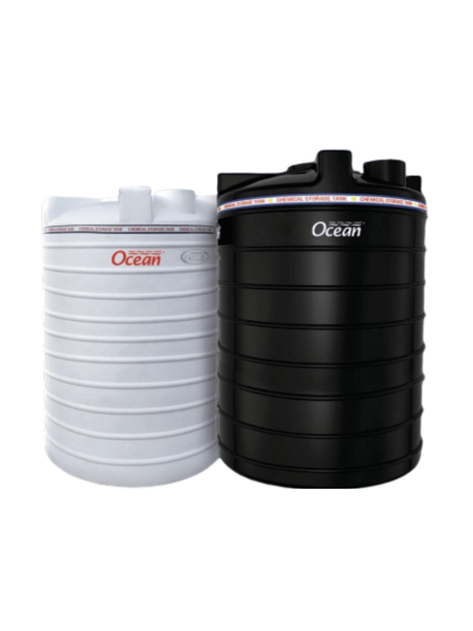 Industrial chemical storage tanks